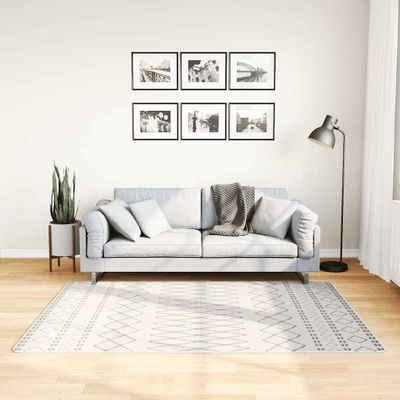 vidaXL Prateľný koberec 120x180 cm čierno-biely