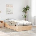 vidaXL Posteľový rám s úložným priestorom Prírodná 75 x 190 cm