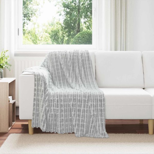 vidaXL Prikrývky na hodenie 6 pcs Sivá 150 x 130 cm Flís