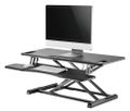 Neomounts  NS-WS300BLACK / Workstation - sit-stand workplace (height adjustment: 11-51 cm) / Black Pracovní stanice, dve pracovní plochy, nastavitelná výška, nosnost 15kg, cerná