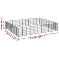 vidaXL Ohrádka pre psov 40 panelov čierna 50x100 cm práškovaná oceľ