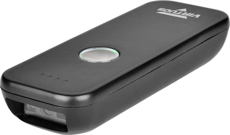 CCD 2D čítačka Virtuos HW-856A mini, bezdrôtová, BT, USB-C, vrecková, čierna