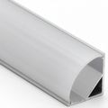 Hlinený profil Solight WM908-1 pre LED pásky, 16x16mm, 1m, mliečny difuzor