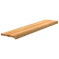 vidaXL Schodiskové stupne 12 ks svetlohnedá 120x25x2 cm dubový masív