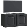 vidaXL Nástenná TV skrinka Čierna 59,5 x 31 x 30 cm Kompozitné drevo