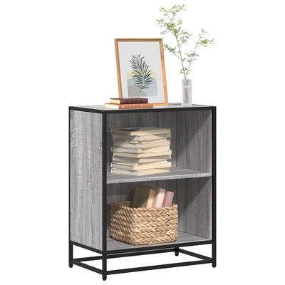 vidaXL Knižnica sivý dub sonoma 60x35x76 cm kompozitné drevo