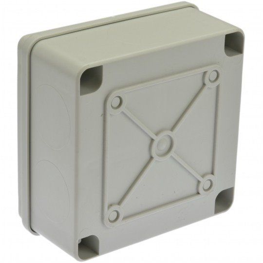 Plastová inštalačná krabica hermetická S-BOX 116, 100x100x50mm IP65 Plastová instalačná krabica hermetická S-BOX 116, 100x100x50mm IP65