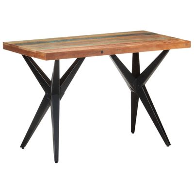 vidaXL Jedálenský stôl 120x60x76 cm recyklovaný masív