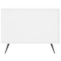 vidaXL Konferenčný stolík biely 50x50x40 cm kompozitné drevo
