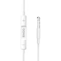 BWOO káblové slúchadlá 3,5 mm stereo biela