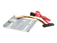 Solid Metal - 2.5in to 3.5 Hard Drive Adapter - SSD Bracket - SSD Upgrade Kit (BRACKET25SAT) - Bay adaptér pre dátový sklad - pre P/N: 25S22M2NGFFR, S322M225R, SAT2M2NGFF25, SAT32M225, SAT32MSAT257, ST521PMINT