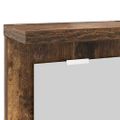 vidaXL Vešiak na stenu Nástenná montáž Tmavý dub 85 x 10 x 45 cm