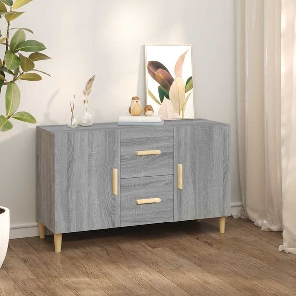 vidaXL Komoda, sivá sonoma 100x36x60 cm, kompozitné drevo
