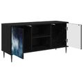 vidaXL TV skrinka RAALTE 102 x 33 x 51 cm Čierny dub Kompozitné drevo