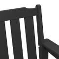 vidaXL Záhradná lavička Čierna 120 x 59 x 88 cm HDPE
