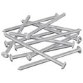 vidaXL Nábytkové skrutky 12 ks Strieborná M6 x 100 mm Oceľ