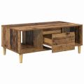 vidaXL Konferenčný stolík Staré drevo 90 x 50 x 26.5 cm