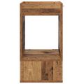 vidaXL Koncový stôl Staré drevo 30 x 30 x 56 cm Kompozitné drevo