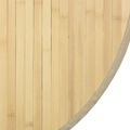 vidaXL Okrúhly koberec svetlý prírodný 60 cm bambus