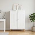vidaXL Servírovacia skriňa Biela 66 x 34,5 x 90 cm Kompozitné drevo