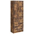 vidaXL Sada skríň 2 ks 66 x 34,5 x 87 cm Kompozitné drevo Dymový dub