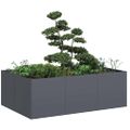 VidaXL kvetináč Antracit 120x80x40 cm Oceľ