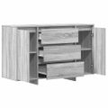 vidaXL Servírovacia skriňa Sivý Sonoma 120 x 41 x 75 cm