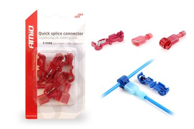 Elektrické rýchlospojky Typ-T 0,5-1mm2 10A blistr 5 ks
