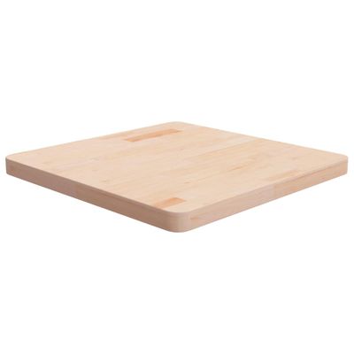 vidaXL Štvorcová stolová doska 60x60x4 cm neošetrený dubový masív