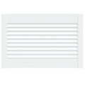 vidaXL Lamelové dvierka na skrinku, biele 39,5x59,4 cm, borovica