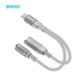 Adaptér BWOO 2 v 1 Typ C na Typ C / 3,5 mm Jack BZ67