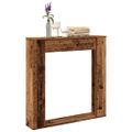 vidaXL Obloženie krbu staré drevo 100x20x100 cm kompozitné drevo