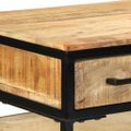 vidaXL Písací stôl Hnedá 100 x 50 x 75 cm Masívne mango drevo