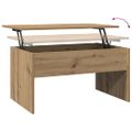 vidaXL Konferenčný stolík dub artisan 80x50,5x41,5 cm kompozitné drevo