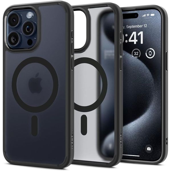 Puzdro Spigen Ultra Hybrid Magsafe pre iPhone 15 Pro Max 6,7" matná čierna