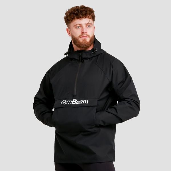Pánska bunda Rain Smock Black - GymBeam, veľkosť L, veľkosť oblečenia L