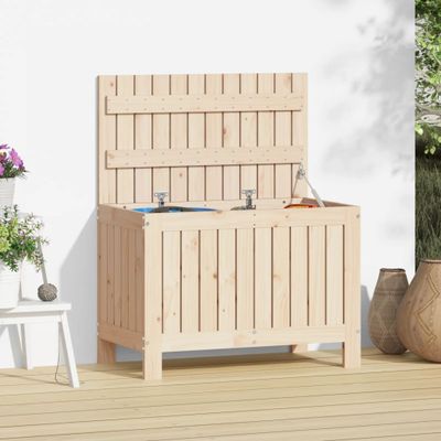 vidaXL Záhradný úložný box 76x42,5x54 cm masívna borovica