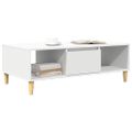 vidaXL Konferenčný stolík Biela 102 x 55 x 35 cm Kompozitné drevo