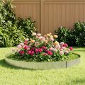 vidaxl Obrubník trávnika 20 m x 20 cm Pozinkovaná oceľ Strieborná