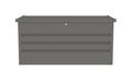 Záhradný box G21 Denver 400 L, metalický šedý plechový
