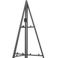 vidaXL Kovový vianočný dekoratívny stromček čierny 140 cm
