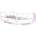 vidaXL Rám detskej postele 90x200 cm masívna borovica