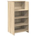 vidaXL Recepčný stôl dub sonoma 135x50x103,5 cm kompozitné drevo