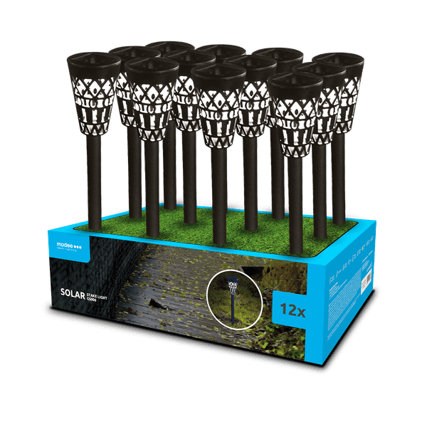 Modee záhradná solárna LED lampa GS006 38 cm AAA 100 mAh (ML-GS006)