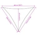 vidaXL Tieniaca plachta 160 g/m² žltá 3,5x3,5x4,9 m HDPE