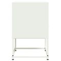 vidaXL Nočné stolíky 2 ks biele 36x39x60,5 cm oceľ