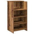 vidaXL Recepčný stôl staré drevo 135x50x103,5 cm kompozitné drevo
