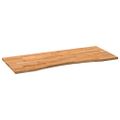 vidaXL Stolová doska bledohnedá 120x50x2,5 cm dubový masív obdĺžnikový