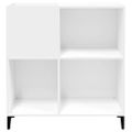 vidaXL Skrinka na platne biela 84,5x38x89 cm kompozitné drevo