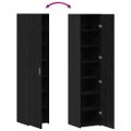 vidaXL Highboard Čierny dub 40 x 42,5 x 185 cm